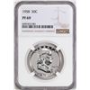 Image 1 : 1958 Proof Franklin Half Dollar Coin NGC PF69