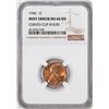 Image 1 : 1940 Lincoln Wheat Cent Coin Mint Error Curved Clip @ 8:00 NGC MS66RD