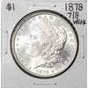 Image 1 : 1878 7/8TF Weak $1 Morgan Silver Dollar Coin