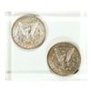 Image 2 : Lot of 1890 & 1890-O $1 Morgan Silver Dollar Coins Encased in Lucite