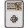 Image 1 : 80-65 BC Bactria, Indo-Greeks Apollodotus II AR Drachm Ancient Coin NGC Ch XF