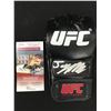 Image 1 : JORGE MASVIDAL SIGNED UFC FIGHT GLOVE (JSA COA)