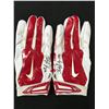 Image 1 : RICKY SEALS JONES DUAL SIGNED GAME USED FOOTBALL GLOVES (PHOTO MATCH INCLUDED CARDINALS COA)