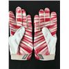 Image 2 : RICKY SEALS JONES DUAL SIGNED GAME USED FOOTBALL GLOVES (PHOTO MATCH INCLUDED CARDINALS COA)