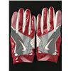 Image 1 : RICKY SEALS JONES DUAL SIGNED GAME USED FOOTBALL GLOVES (PHOTO MATCH INCLUDED CARDINALS COA)