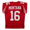 Image 1 : JOE MONTANA SIGNED SAN FRANCISCO 49ERS FOOTBALL JERSEY (JSA COA)