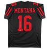 Image 1 : JOE MONTANA SIGNED SAN FRANCISCO 49ERS FOOTBALL JERSEY (JSA COA)