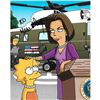 Image 1 : Angela Bassett/Yeardley Smith Autographed 'The Simpsons' 8X10 Photo (Frozen Pons COA)