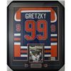 Image 1 : WAYNE GRETZKY SIGNED AND CUSTOM FRAMED EDMONTON OILERS CCM JERSEY (UPPER DECK AND FROZEN POND COA)