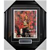 Image 1 : TRISH STRATUS SIGNED AND CUSTOM FRAMED 6 X 20 DISPLAY (FROZEN POND COA)