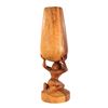 Image 2 : CARVED TIKI MAUI GOD FIGURE GOBLET SIGNED ROCKY VARGAS.