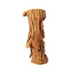 Image 2 : CARVED KAULANI STATE PRISON TIKI FIGURE & NATURAL LOG BARK ON BASE.