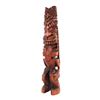 Image 1 : CARVED KAULANI STATE PRISON TIKI FIGURE WITH HEADDRESS.