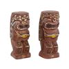 Image 2 : SET OF TWO WOOD TIKI CARVINGS.