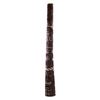 Image 4 : 8-FOOT TALL LEROY SCHMALTZ CARVED AND PAINTED FIGURAL TIKI POLE.