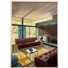 Image 1 : MCM ORIGINAL ARCHITECTURAL CONCEPT ART ILLUSTRATION JOSEPH EICHLER INTERIOR.