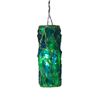 Image 1 : COLORED SWAG CHUNK LAMP GREEN WITH BLUE AND GREEN ACRYLIC JEWELS - CYLINDRICAL.