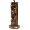 Image 2 : HAWAIIAN RESORT PLASTER TIKI TABLE LAMP.