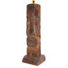 Image 1 : VINTAGE CARVED PALM TIKI TABLE LAMP.