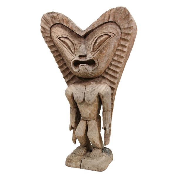 HIGHLY STYLIZED KU IDOL TIKI FIGURE.