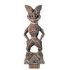 Image 1 : IMPRESSIVE ARCHITECTURAL DECOR FIBERGLASS WARRIOR TIKI FIGURE.