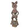 Image 2 : IMPRESSIVE ARCHITECTURAL DECOR FIBERGLASS WARRIOR TIKI FIGURE.