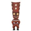Image 1 : OCEANIC ARTS #444 "CARVED & POLYCHROMED FIGURE" TIKI SIGNED BY LEROY SCHMALTZ.