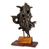 Image 1 : LEROY SCHMALTZ "EL GALLO PHANTOM" CARVED MODERN-BRUTALIST ABSTRACT SCULPTURE.