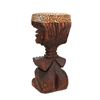 Image 4 : RARE WITCO "KAU" BARSTOOL TIKI STOOL WITH LEOPARD PRINT SEAT.