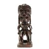 Image 1 : CARVED TIKI FIGURE WITH PHALLUS & STAINED DARK RED.