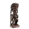 Image 2 : CARVED TIKI FIGURE WITH PHALLUS & STAINED DARK RED.