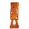 Image 2 : VINTAGE CARVED HAWAIIAN KU GOD TIKI FIGURE WITH SQUARE BASE.