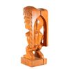 Image 3 : VINTAGE CARVED HAWAIIAN KU GOD TIKI FIGURE WITH SQUARE BASE.