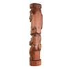 Image 2 : AMAZING STYLIZED MARQUESAN TIKI FIGURAL POLE HOLDING MINI TIKI SIGNED "GARD".