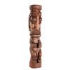 Image 3 : AMAZING STYLIZED MARQUESAN TIKI FIGURAL POLE HOLDING MINI TIKI SIGNED "GARD".