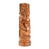 Image 2 : INTERESTING CARVED TWO-SIDED TIKI POLE WITH WARRIOR OUTSTRETCHED TONGUE.