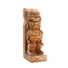 Image 2 : CARVED TIKI WAR GOD FIGURE WITH BACKING.
