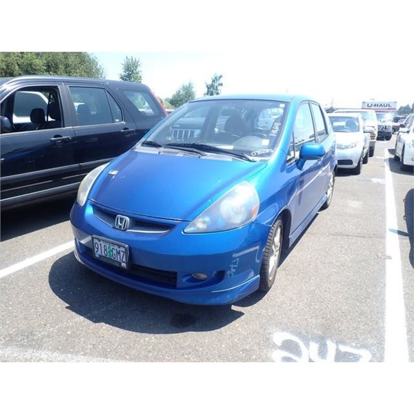 2007 Honda Fit Speeds Auto Auctions