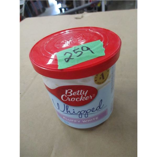 SHELF PULLS (AS IS) FLUFFY WHITE ICING (340G) CONTAINER