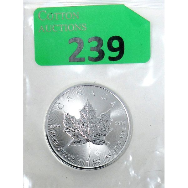 1 Oz .9999  Silver 2021 Canada Maple Leaf Coin 