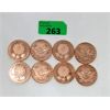Image 1 : 8 x 1 Oz .999  Fine Copper Covid 19 Art Rounds 