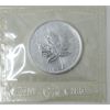 Image 2 : Uncut Sheet of Ten 1 Oz .9999  Silver 2002 Maple Leaf Coins 