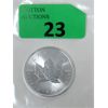 Image 1 : 1 Oz .9999  Silver 2023 Canada Maple Leaf Coin