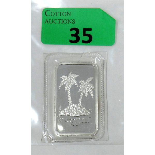 1 Oz .999  Silver Paradise Mint Bar 