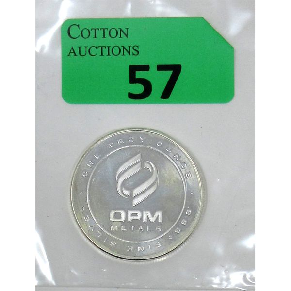 1 Oz .999  Silver OPM Round 