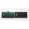 Image 1 : 2 Metal "Eskimo Fencing Edmonton" Signs - 7.5" x 3.5" 