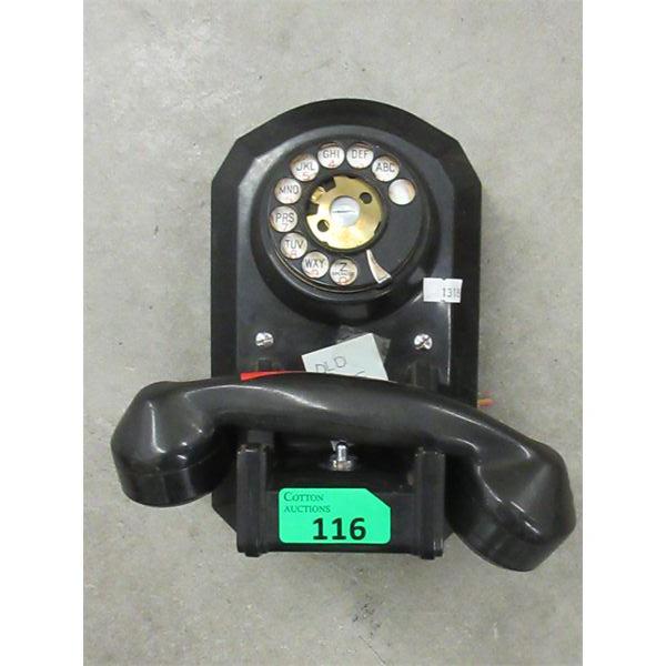 Vintage Rotary Dial Wall Cradle Phone 