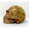 Image 2 : 494 Carat Crazy Lace Agate Skull - Hand Carved