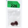 Image 1 : 2 Oval Cut Ruby Gemstones - 36 CTW 