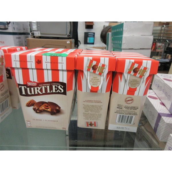 Four 360 g Boxes of Turtles Original Chocolates